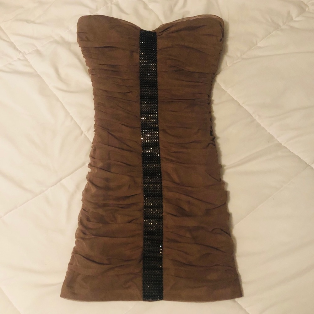 Gorgeous brown mini dress